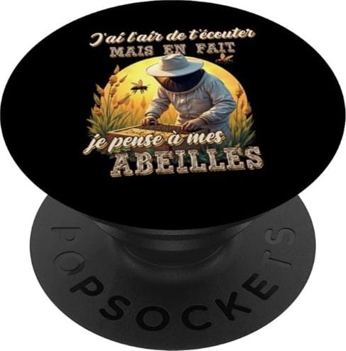 popsockets cadeau apiculteur accessoire telephone abeilles ruche apiculture