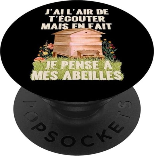 popsockets cadeau apiculteur accessoire telephone abeilles ruche apiculture