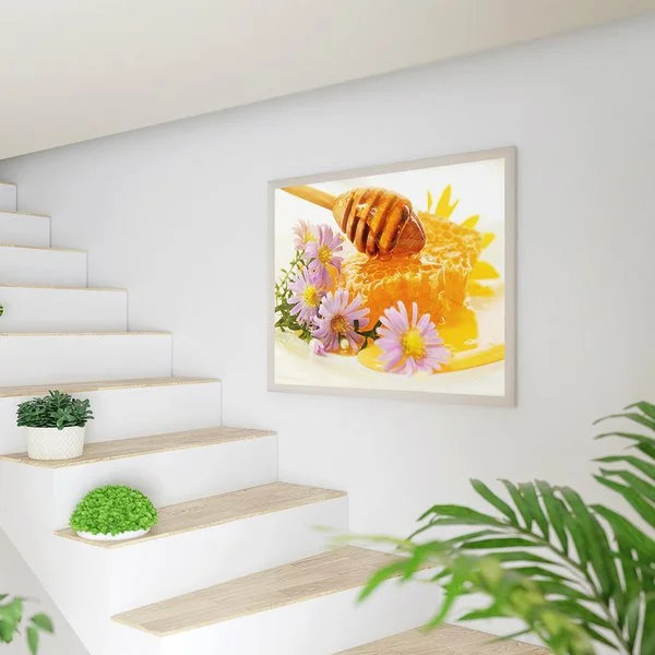 affiche poster thème apiculture deco abeille miel