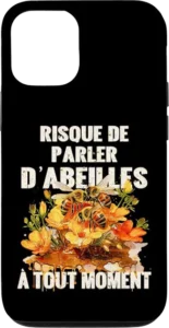 coque protection iPhone cadeau apiculteur humoristique parle d'abeilles