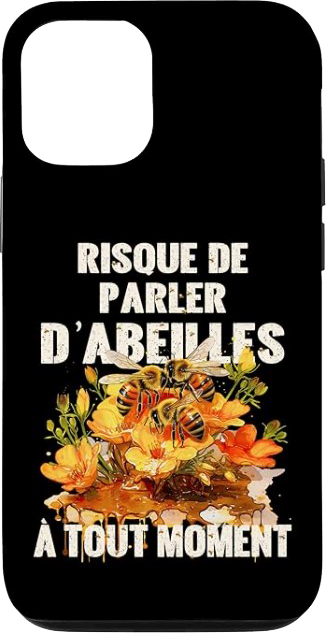coque protection iPhone cadeau apiculteur humoristique parle d'abeilles