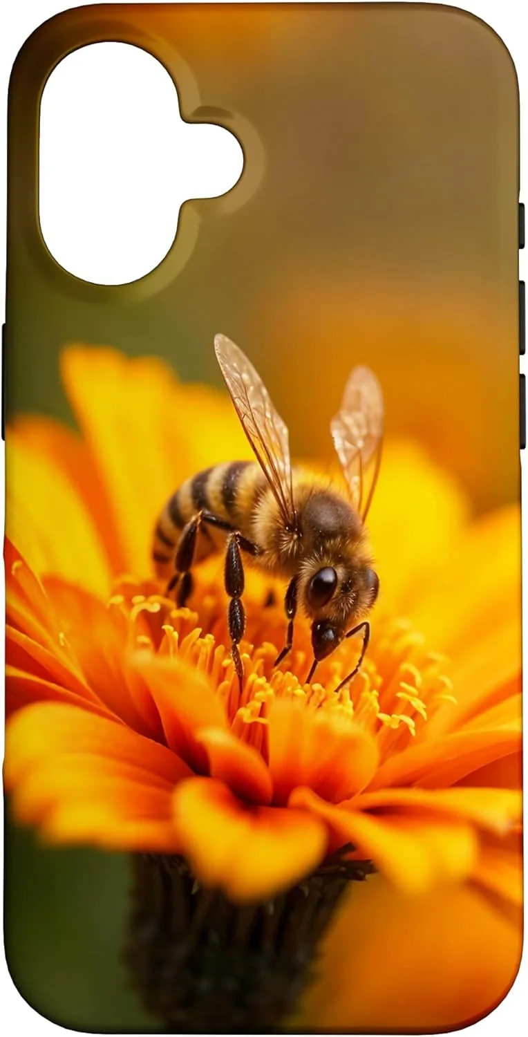 coque protection iphone cadeau apiculteur original apiculture abeille fleur jaune pour iphone 7 8 x 11 12 13 14 15 16 pro max