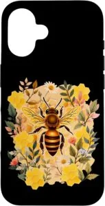 coque protection iphone cadeau apiculteur original apiculture abeille fleurs cire pour iphone 7 8 X XR 11 12 13 14 15 16