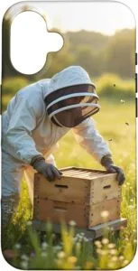 coque protection iphone x 11 12 13 14 15 16 cadeau apiculteur original apiculture abeilles ruche