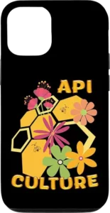 coque protection iPhone cadeau apiculteur original apiculture fleurs alvéoles