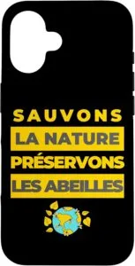 coque protection iphone cadeau apiculteur original apiculture protection des abeilles nature biodiversité pour iphone 7 8 XR 11 12 13 14 15 16